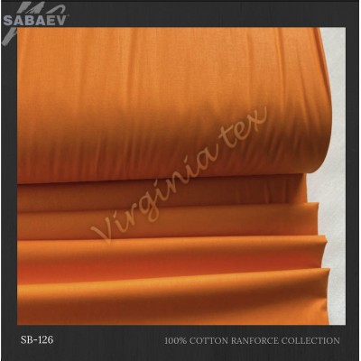 Material Bumbac Satinat Uni Engros - Stofa Lenjerii 240 cm Latime Producatori sb 126 orange
